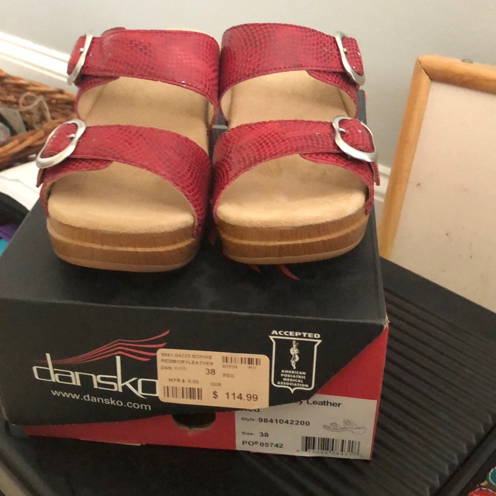 Dansko and never been worn.